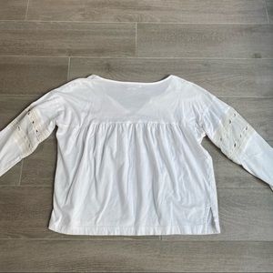 Madewell Small Long Sleeve Tee White